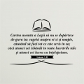 Sticker mare perete, Cartea aceasta a legii...